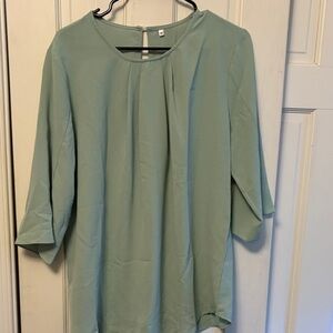 Source Unknown Light Green Women's Blouse